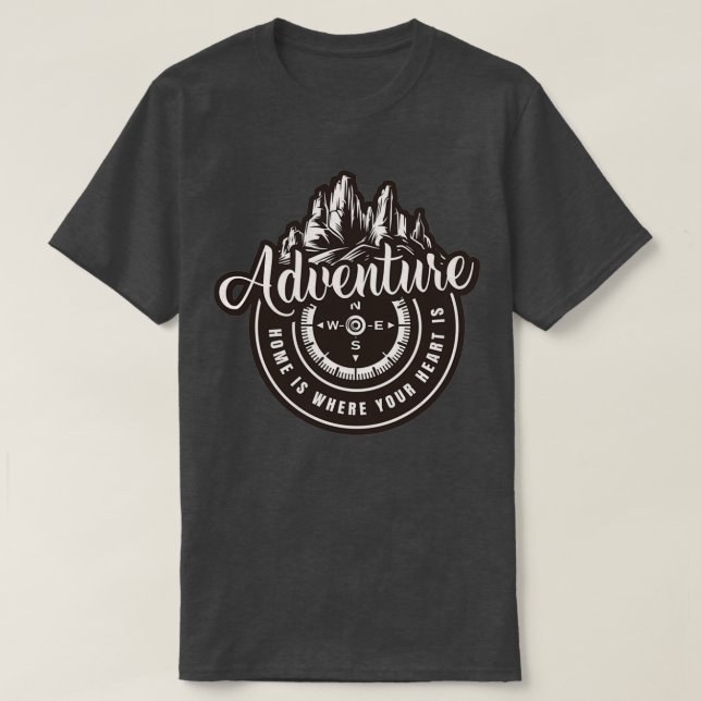 Camiseta acampamento de aventura em defesa da natureza (Frente do Design)