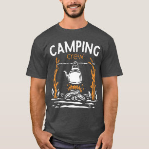 Camiseta Acampamento de caminhada Correspondência Acampamen
