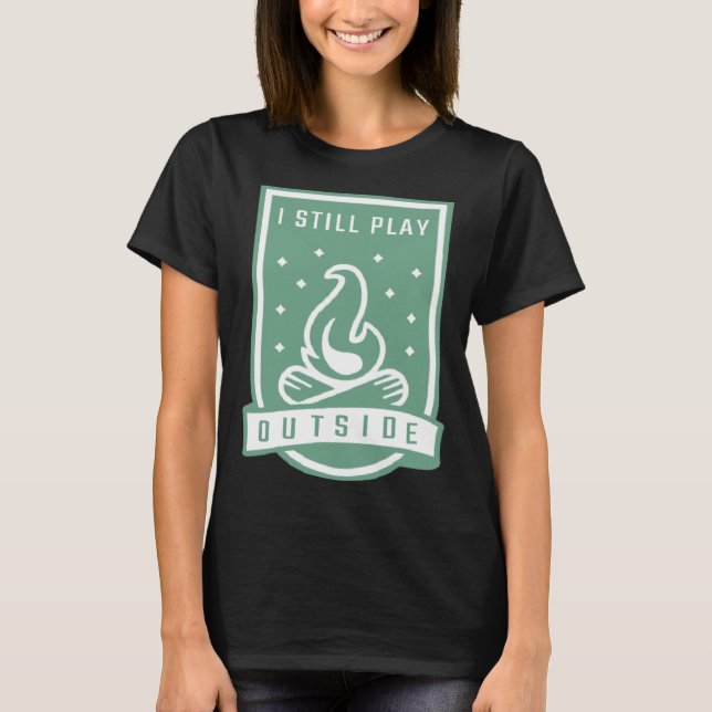 Camiseta Acampamento de Campanha Eu Ainda Toco Lá Fora (Frente)
