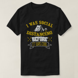 Camiseta Acampamento de Distanciamento Social Antes que Fos