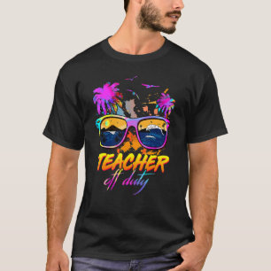Camiseta Acampamento de férias de verão de óculos de sol de