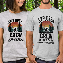 Camiseta Acampamento de Férias em Família Correspondente Ex
