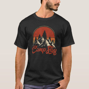 Camiseta Acampamento de Funcionarios ao ar livre no verão s