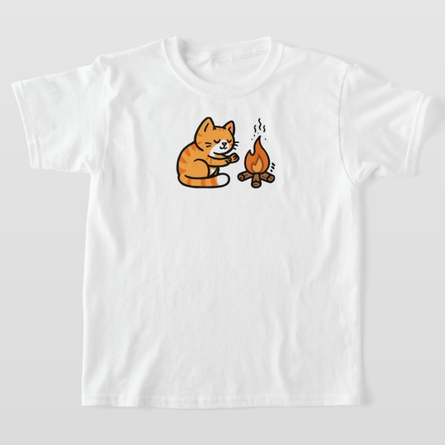 Camiseta Acampamento de Gatinhos (Postura )