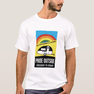 Camiseta acampamento de gay caravana