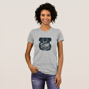 Camiseta Acampamento de Montanha Caminhando pelo Exterior