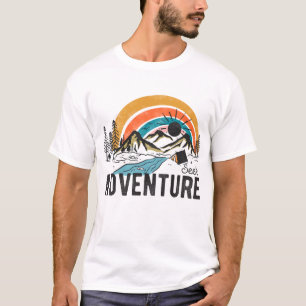 Camiseta Acampamento de Montanha em Busca de Aventura