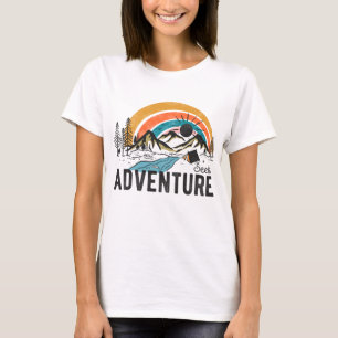Camiseta Acampamento de Montanha em Busca de Aventura