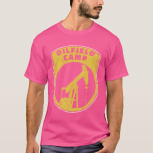Camiseta Acampamento de perfuração de petróleo de campo de