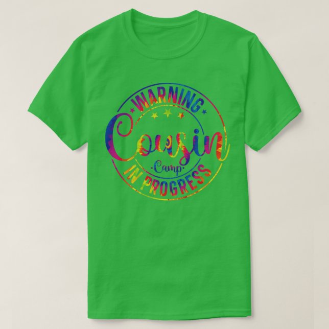 Camiseta Acampamento de Primo em Curso Acampamento de Verão (Frente do Design)