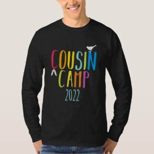 Camiseta Acampamento de Primos 2022 Família Combinando de V