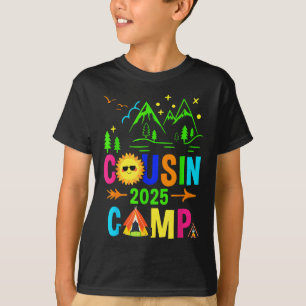 Camiseta Acampamento de Primos 2025 Acampamento Fogueira Fé