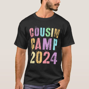 Camiseta Acampamento de primos de crianças 2024 tripulação