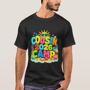 Camiseta Acampamento de primos férias de verão da família 2