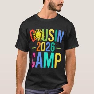 Camiseta Acampamento de primos férias de verão de 2026