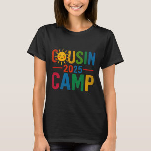 Camiseta Acampamento de Primos Reunião Familiar de Férias d