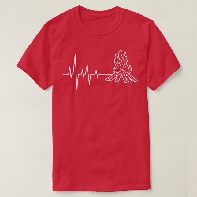 Camiseta Acampamento de pulsação de Campfire 3 (Frente do Design)