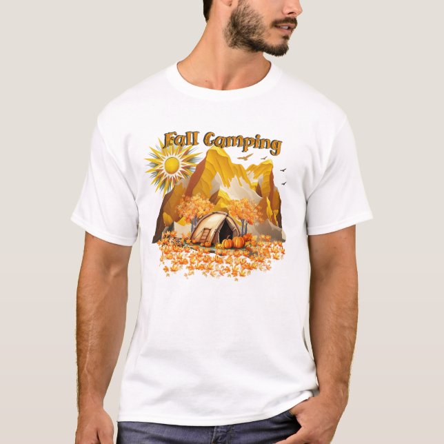 Camiseta Acampamento de queda (Frente)