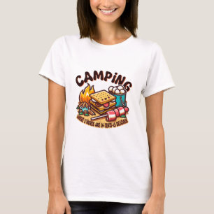 Camiseta acampamento de smores
