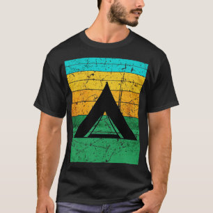 Camiseta Acampamento de tenda de acampamento Retro 2