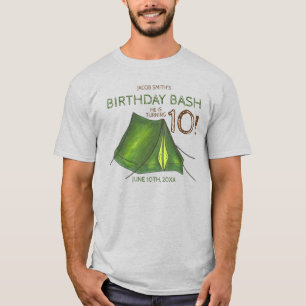 Camiseta Acampamento de Tenda do Campo de Bash festa de ani