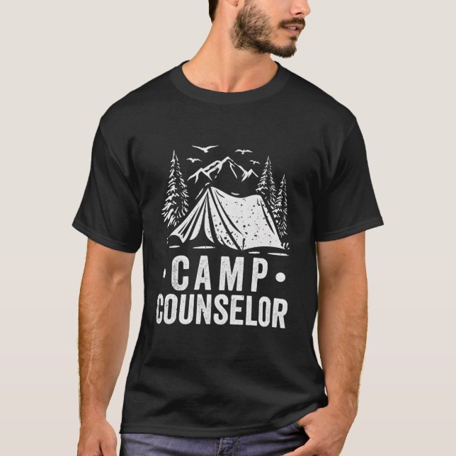 Camiseta Acampamento de trabalhador do acampamento Funcioná (Frente)