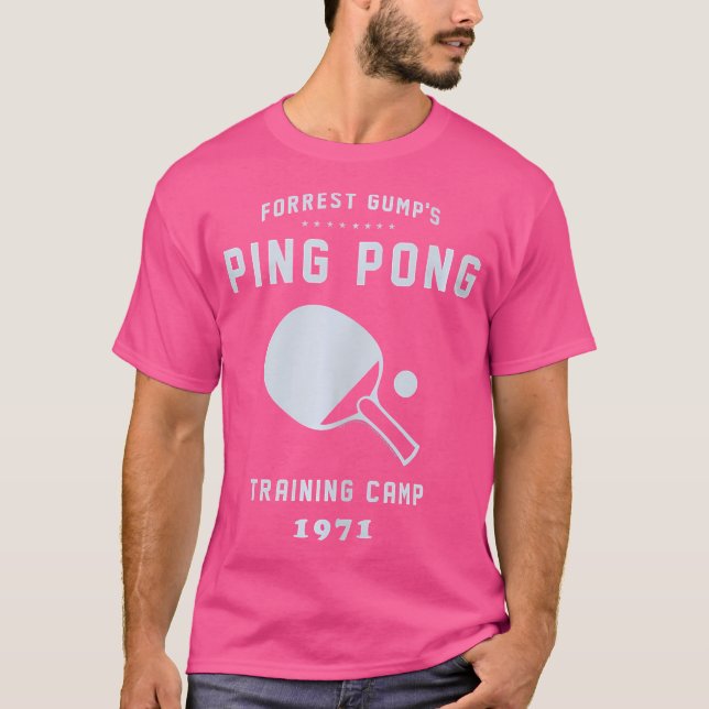 Camiseta Acampamento de Treinamento do Forrest Gump Pong (Frente)