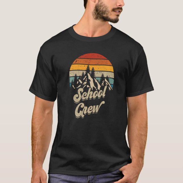 Camiseta Acampamento de Tripulação Escolar no Exterior Acam (Frente)