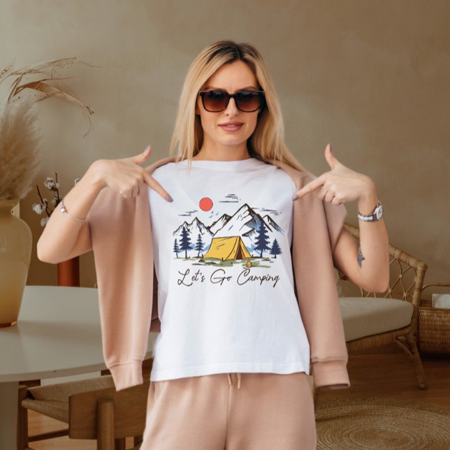 Camiseta acampamento de vamos (Criador carregado)