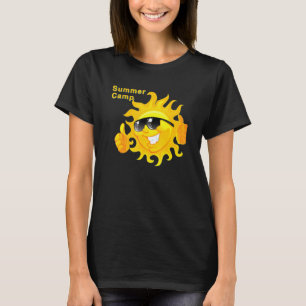 Camiseta Acampamento de Verão Bom Humor Para Homens Mulhere