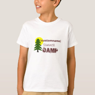 Camiseta Acampamento de Verão conhecido feito sob encomenda
