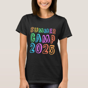 Camiseta Acampamento de Verão para Crianças 2025 Diretor de