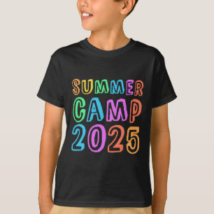 Camiseta Acampamento de Verão para Crianças 2025 Diretor de