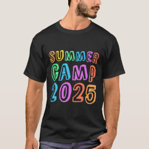 Camiseta Acampamento de Verão para Crianças 2025 Diretor de