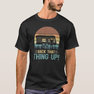 Camiseta Acampamento De Vintagem Retrocede Aquela Coisa Aca