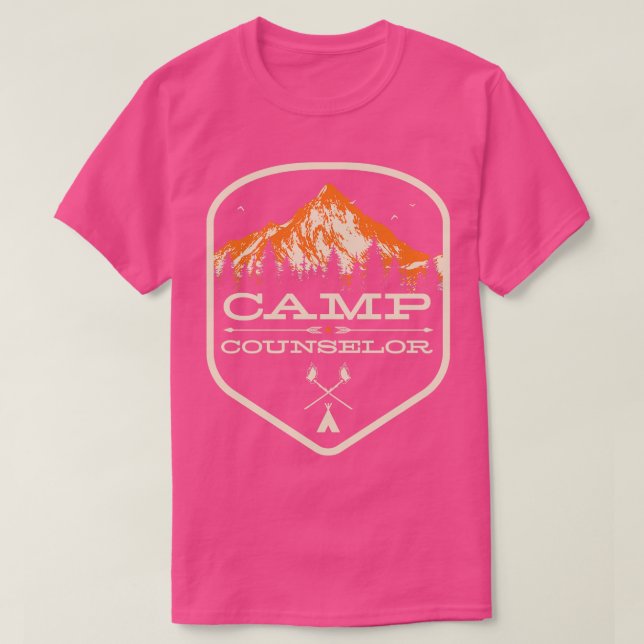 Camiseta Acampamento Design do Conselheiro do Camp Funciona (Frente do Design)