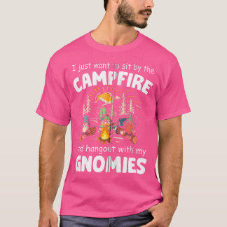Camiseta Acampamento Diversão Gnome Encontro Com Meus Gnomo