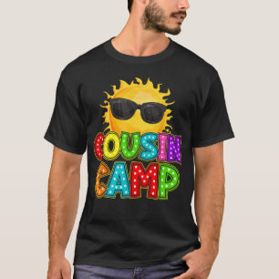 Camiseta Acampamento Divertido dos Primos da Tripulação de