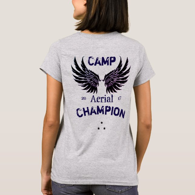 Camiseta Acampamento do guerreiro de Illyrian/campeão aéreo (Verso)