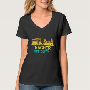 Camiseta Acampamento do professor no dia passado do verão