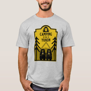 Camiseta Acampamento Do Rio Yukon No Canadá