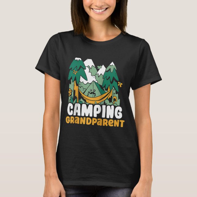 Camiseta Acampamento dos avós acampados Camp Campsite Hobby (Frente)
