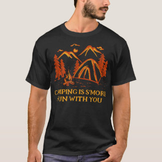 Camiseta Acampamento É Mais Divertido Com O Acampamento De 