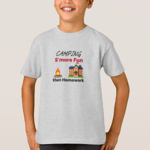 Camiseta Acampamento é mais divertido que trabalho doméstic