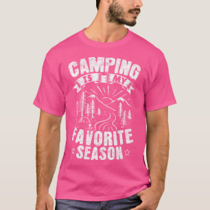 Camiseta Acampamento É Minha Época Favorita Feita Para Um C