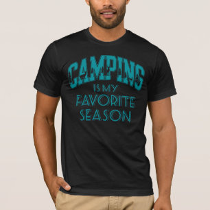 Camiseta Acampamento É Minha Estação Favorita