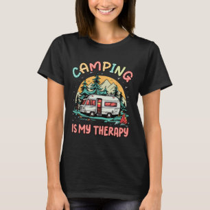 Camiseta Acampamento É Minha Família De Camp De Verão De Ca