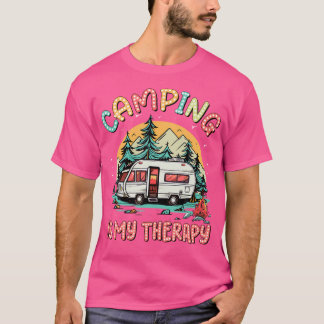 Camiseta Acampamento É Minha Família De Camp De Verão De Ca