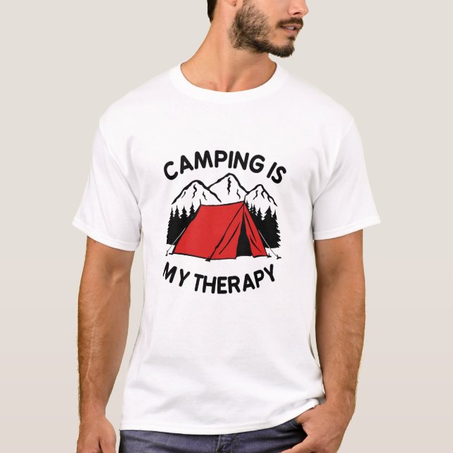 Camiseta Acampamento é minha terapia (Frente)