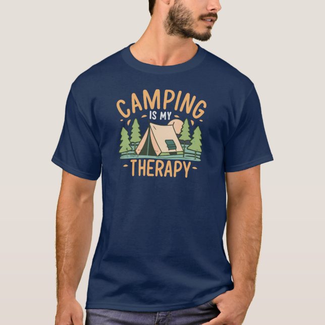 Camiseta Acampamento É Minha Terapia (Frente)